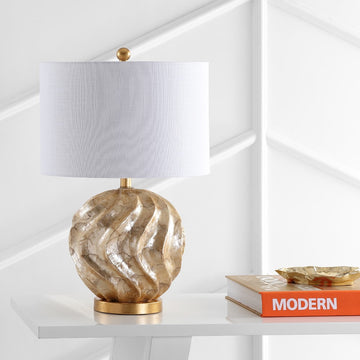 Versailles 24" Sphere Sea Shell LED Table Lamp - JONATHAN Y